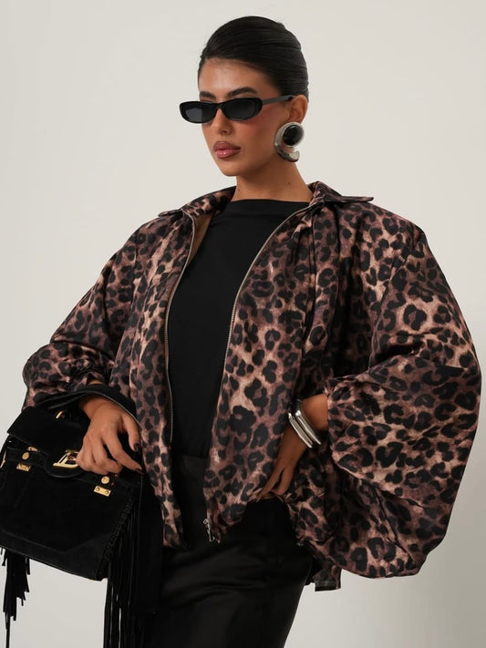 BOMBER ANIMAL PRINT MOCHY
