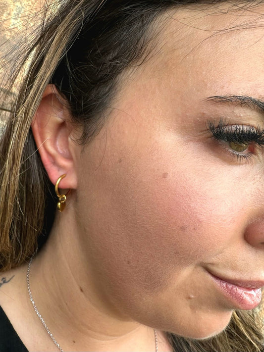 ARGOLA PENDENTE CORAÇÃO