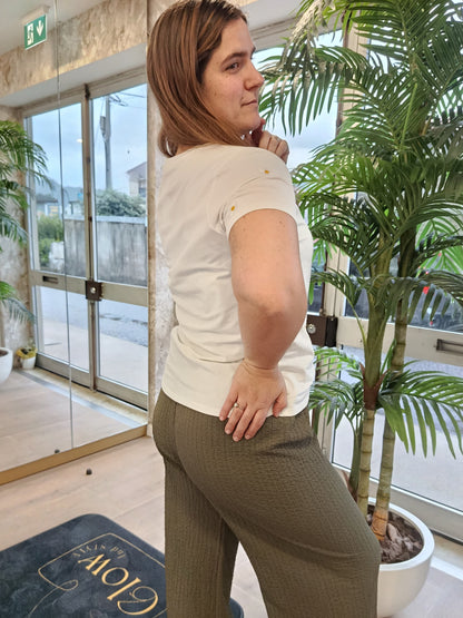 CALÇA TEXTURIZADA
