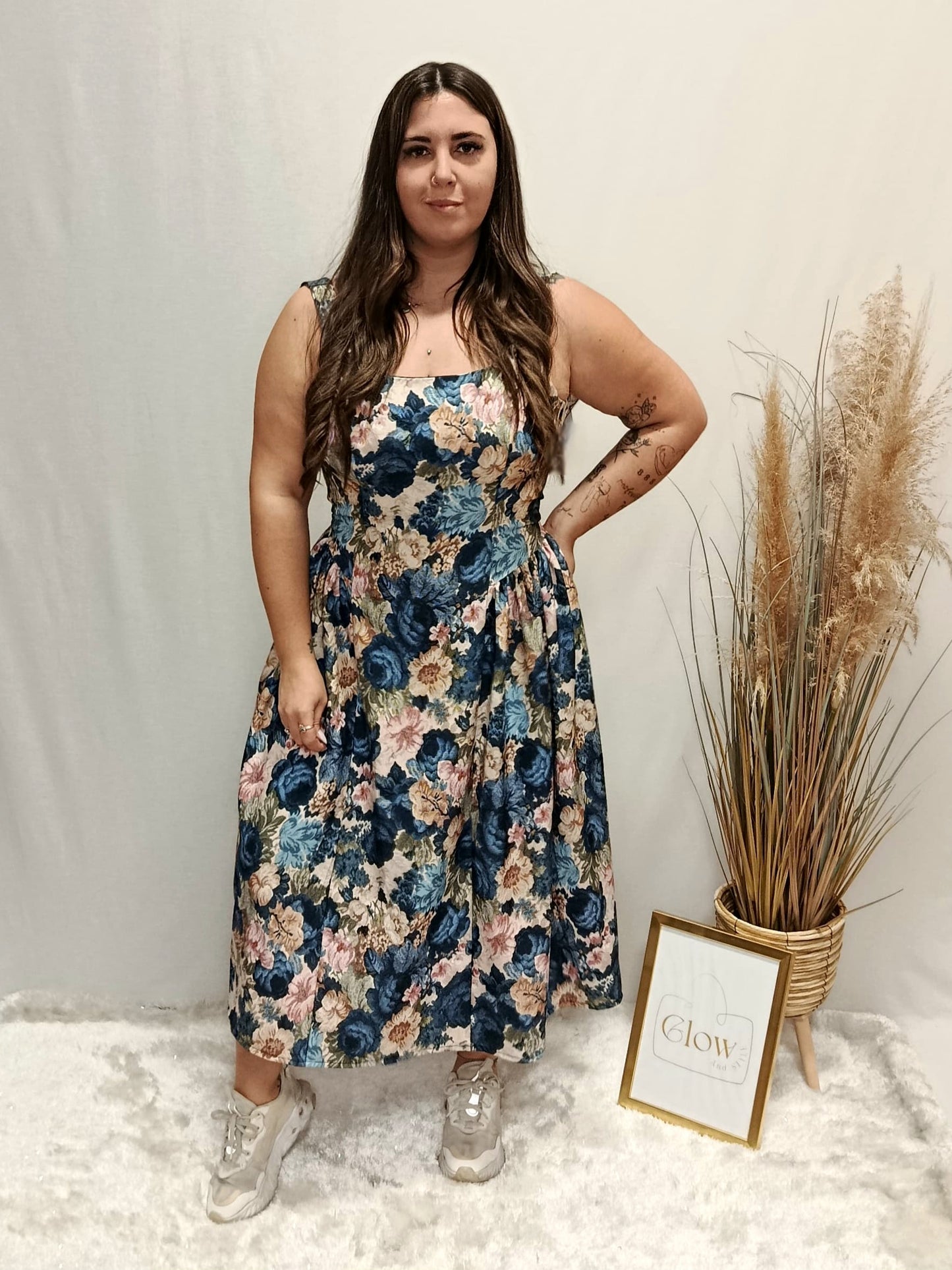 VESTIDO MIDI FLORAL